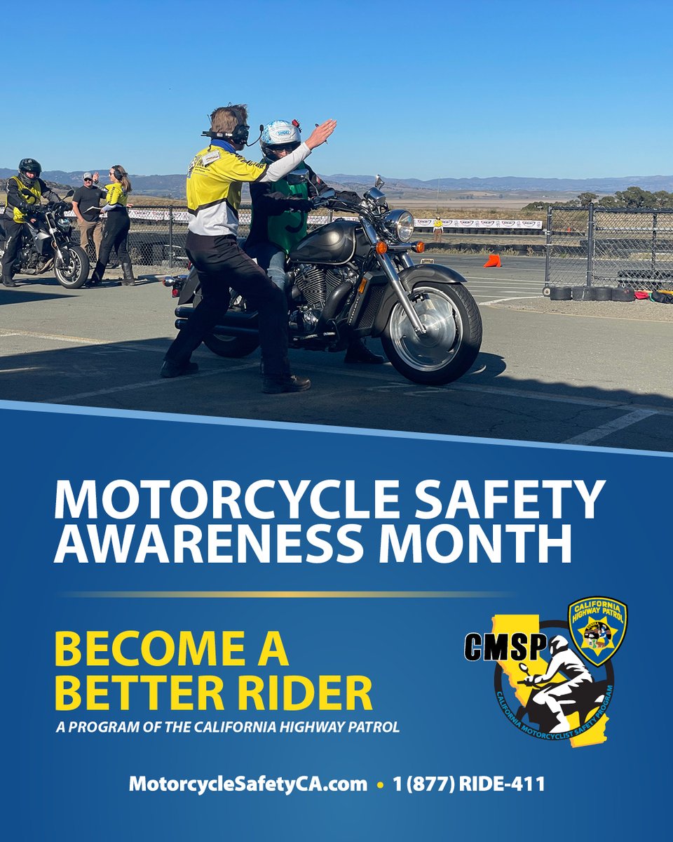 Rev up your awareness, May is Motorcycle Safety Awareness Month!  Whether you're on two wheels or four, let's prioritize safety, respect, and awareness on the road.  Let's keep each other safe out there!  #MotorcycleSafetyAwareness #looktwicesavealife #sharetheroad