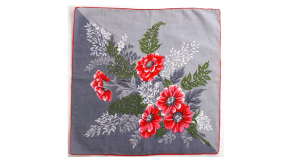 Vintage Handkerchief - Red Flowers With Green & White Leaves - FREE SHIPPING ►tworlddesign.etsy.com/listing/962559…………… — #1950s #etsyvintage #Collectible #uniquegifts #1960s @EtsyRetweeter #etsyshop #shopetsy #FreeShipping #trendy #Retro #birthdaygift