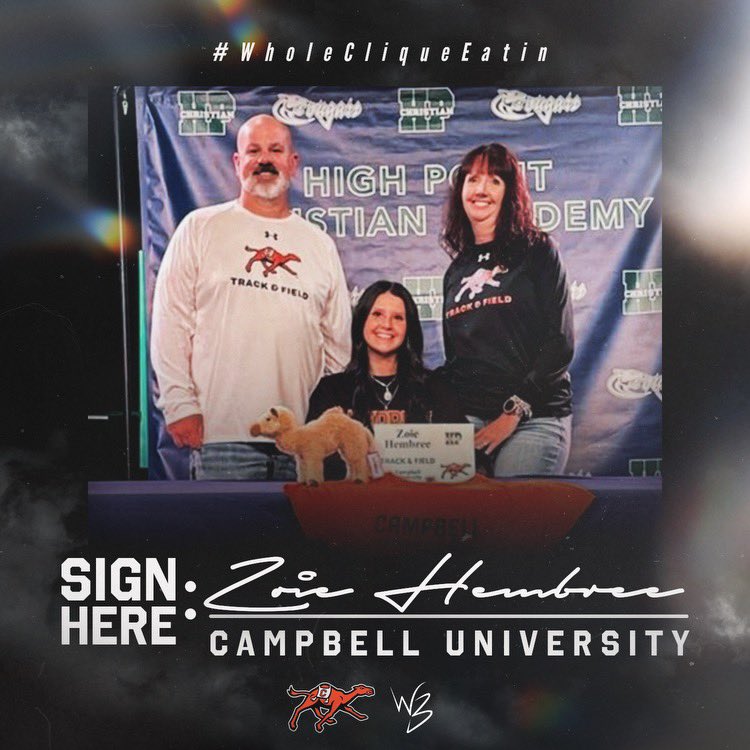 Signing Day 2024🖊️
Zoie Hembree (@ZoieHembree)
High Point Christian ➡️ Campbell
#WholeCliqueEatin