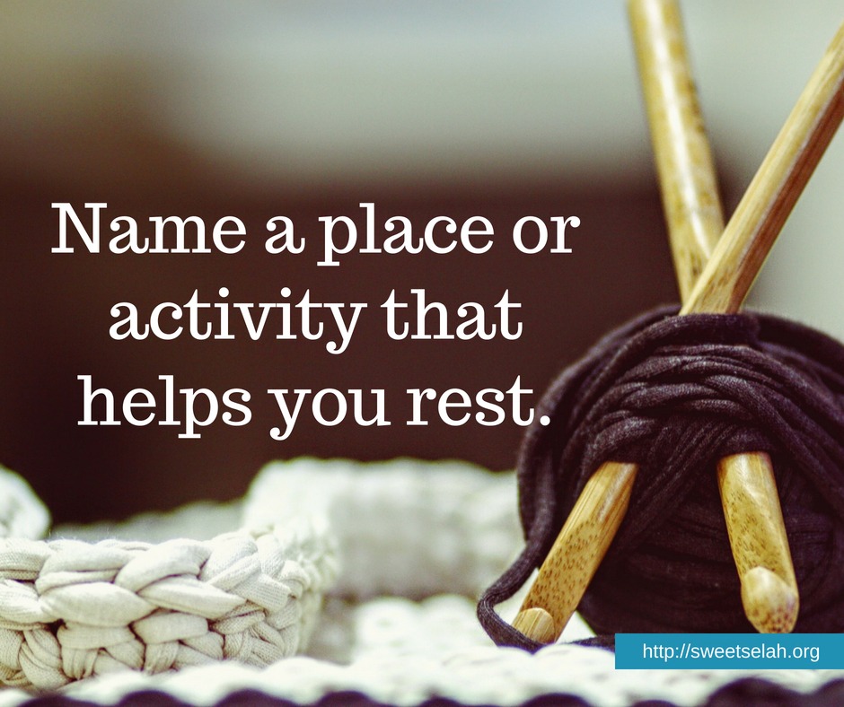 Happy Friday, friends! As we celebrate rest (a lot) in this ministry, we thought it would be fun to ask you a question. It's hard to rest and easy to be 'too busy' isn't it? We'd love to know. Let's encourage one another.
#sweetselahministries #sweetselah #sweetselahmoments #rest