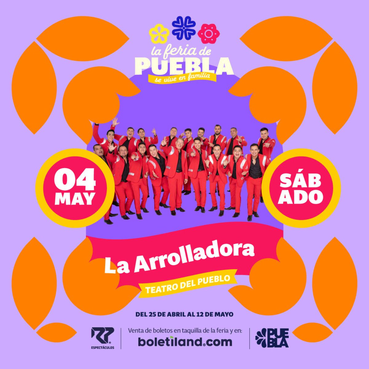 La #FeriadePuebla #SeViveEnFamilia con los 18 conciertos que se llevarán a cabo en el Teatro del Pueblo. Más información: boletiland.com/evento/Feria-d…………………… facebook.com/LaFeriaDePuebla