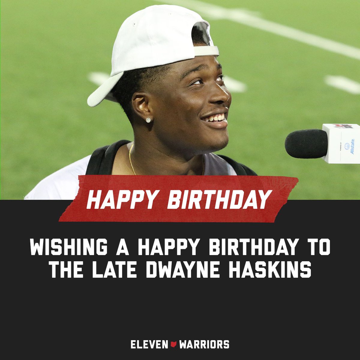 Wishing a happy birthday to the late Dwayne Haskins.