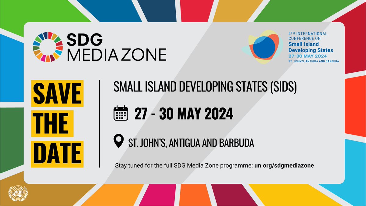 Charting a course towards resilient prosperity! Join us at #SIDS4, the 4th International Conference on Small Island Developing States, as we tackle pressing issues and work towards sustainable development goals. 🌴 un.org/smallislands
