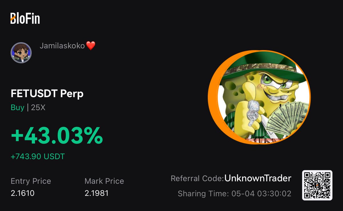 750$ up so far in 1 hour on $FET 🚀

Gonna #giveaway all this profit, all you have to do is like and retweet❤️

Picking the winners tomorrow 🥰