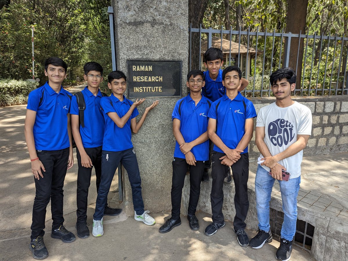 Team Aryabhat visited the Raman Reasearch Institute on 2nd May. <a href="/RRI_Bangalore/">Raman Research Institute</a>