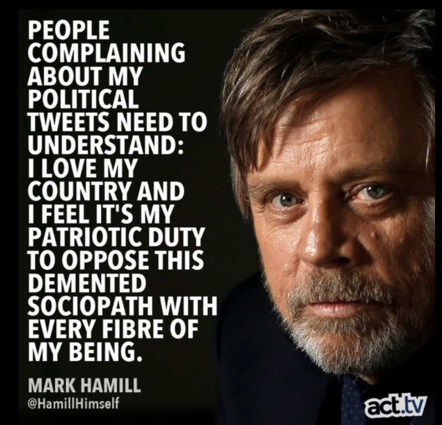 WHO agrees with @MarkHamill? 🙋‍♂️