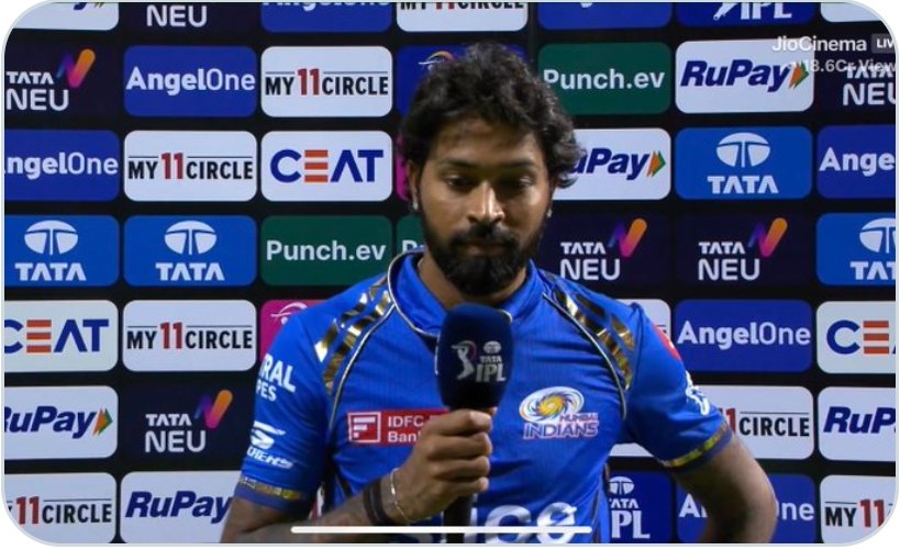 SigmaC73768's tweet photo. Sad face of hardik pandya after loss against KKR😔😔
#mivskkr #HardikPandya https://t.co/Q8bOpYLegS