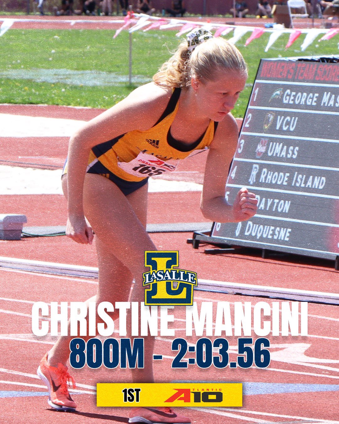 La Salle XC/Track on X: &ldquo;𝐀-𝟏𝟎 𝐂𝐡𝐚𝐦𝐩 𝐖𝐞𝐞𝐤 Christine 