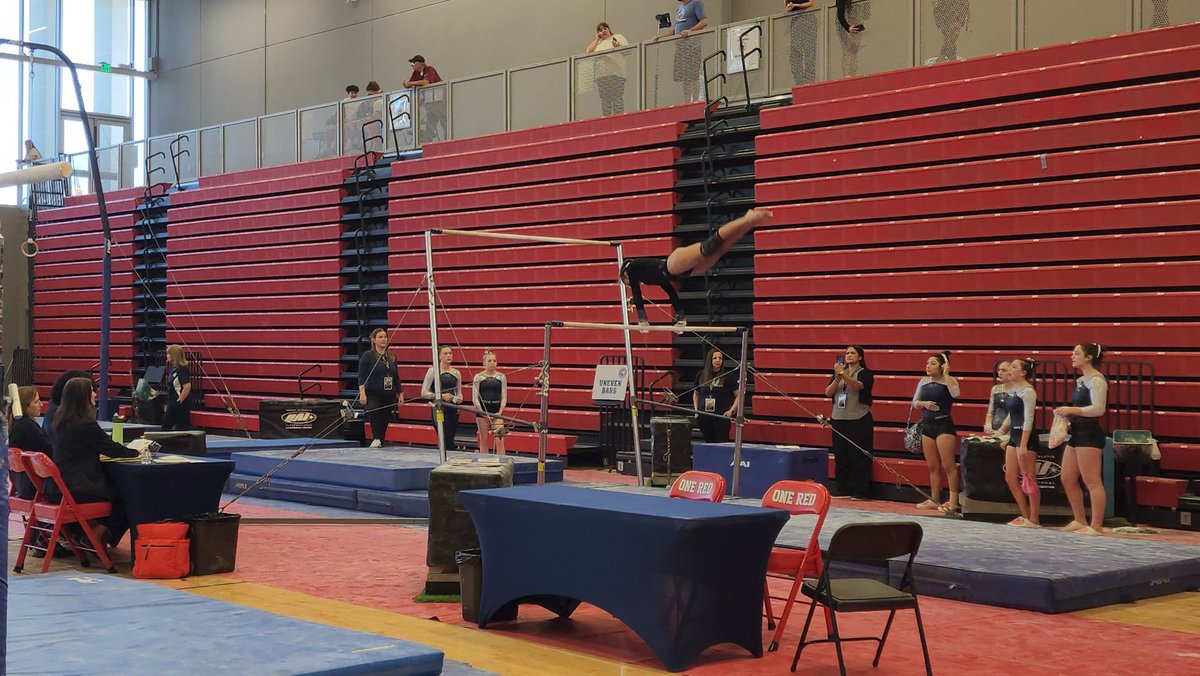 Great day 1 for Danielle this afternoon at the @THSGCA State Gymnastics Meet over at @BelAirHigh If you can make it out tomorrow for Day ✌️, do so! it's going to be a great competition. Boys - 9:00 am Girls - 3:00 pm