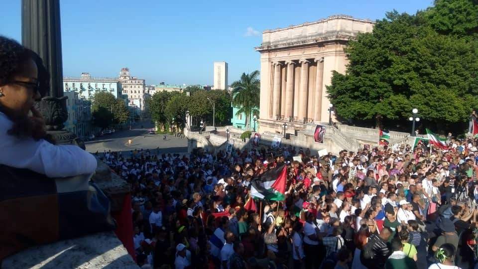 Otra vez la escalinata....nuestro altar de luchas y sueños. Esta tarde sin nudos en la garganta, en solidaridad con Palestina, contra el genocidio que lleva a cabo Israel y en apoyo a los estudiantes norteamericanos reprimidos por el gobierno de EEUU. #FreePalestine