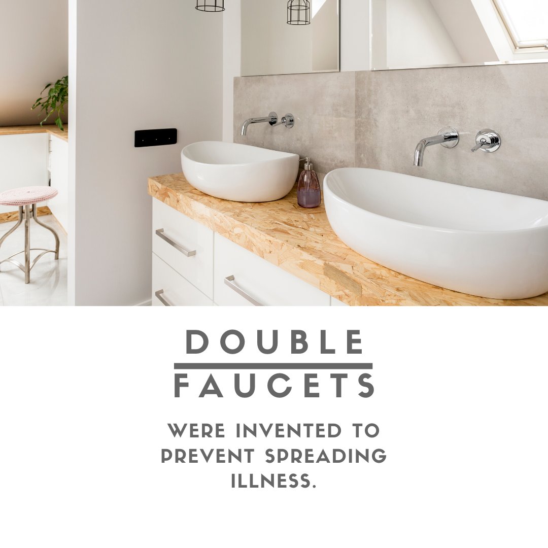 Not just for marital harmony... Did you know that double faucets were invented to prevent spreading illness? 😱

Does your bathroom have them?

#realestate #housetalk #home #house #realestateideas #design #interiordesign
 #cincyrealtors #scavonerealtor