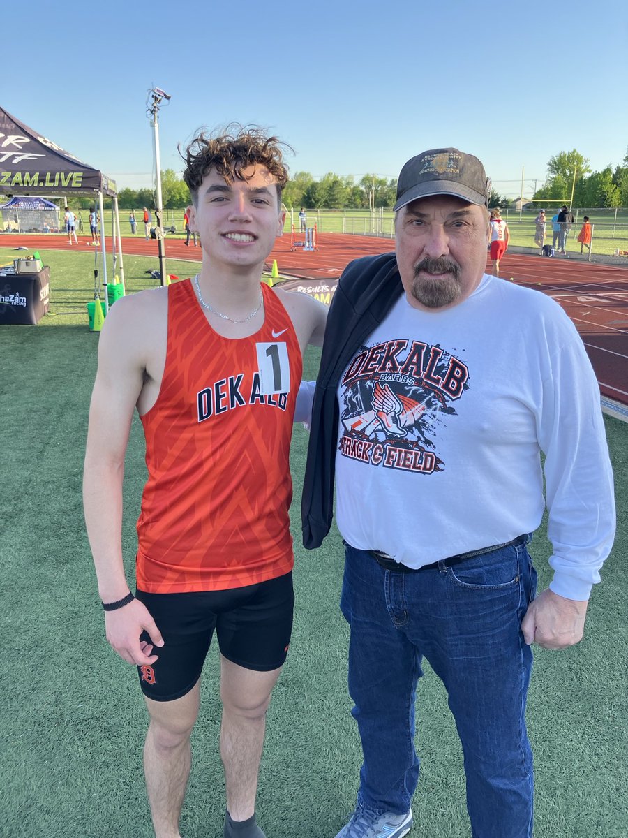 Jacob wins the 800 in 1:56.93 at the Coach Holt Invite