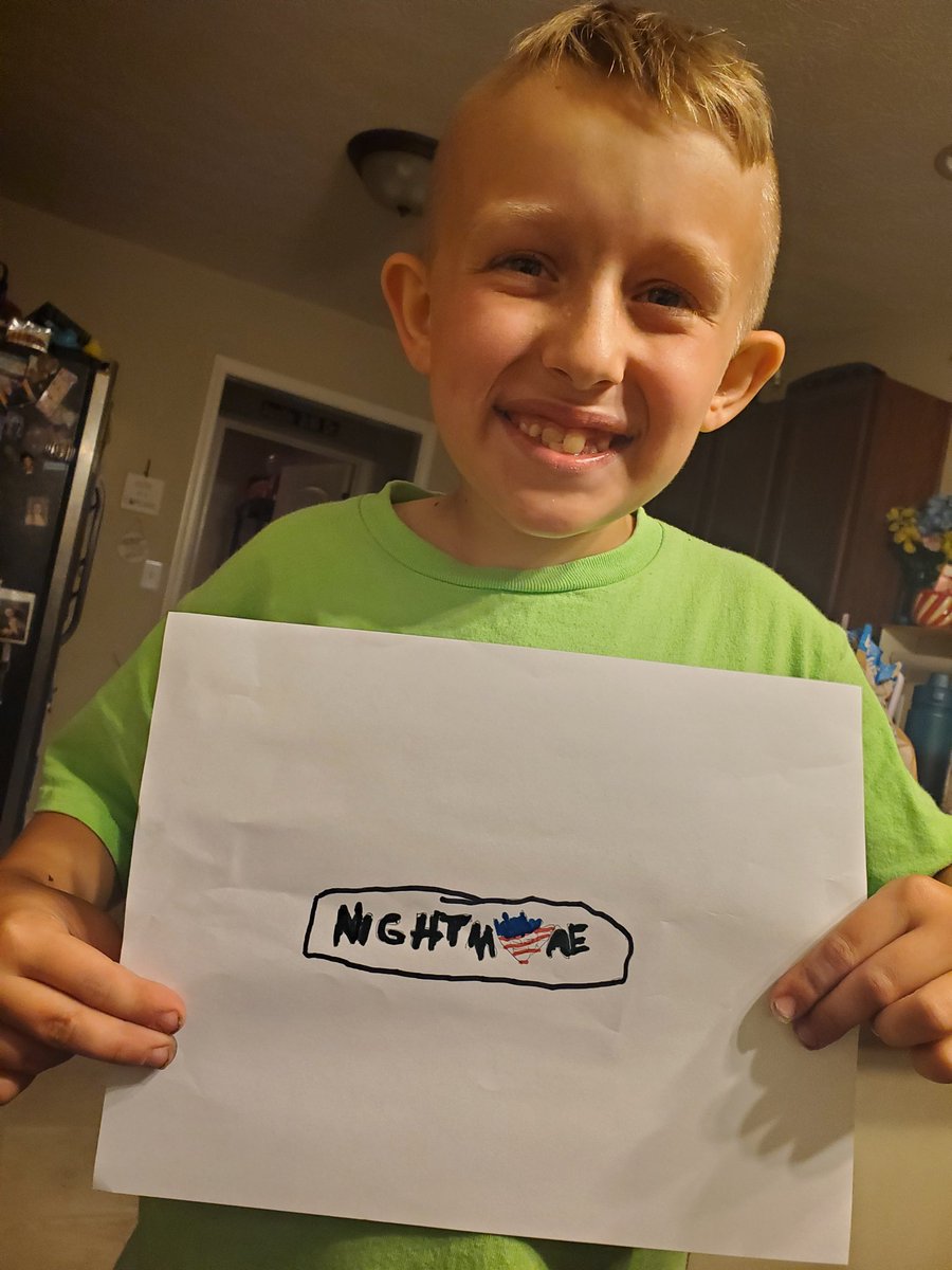 Krisdan_G's tweet photo. He was so proud of the @CodyRhodes drawing he did https://t.co/qpD5raAubn