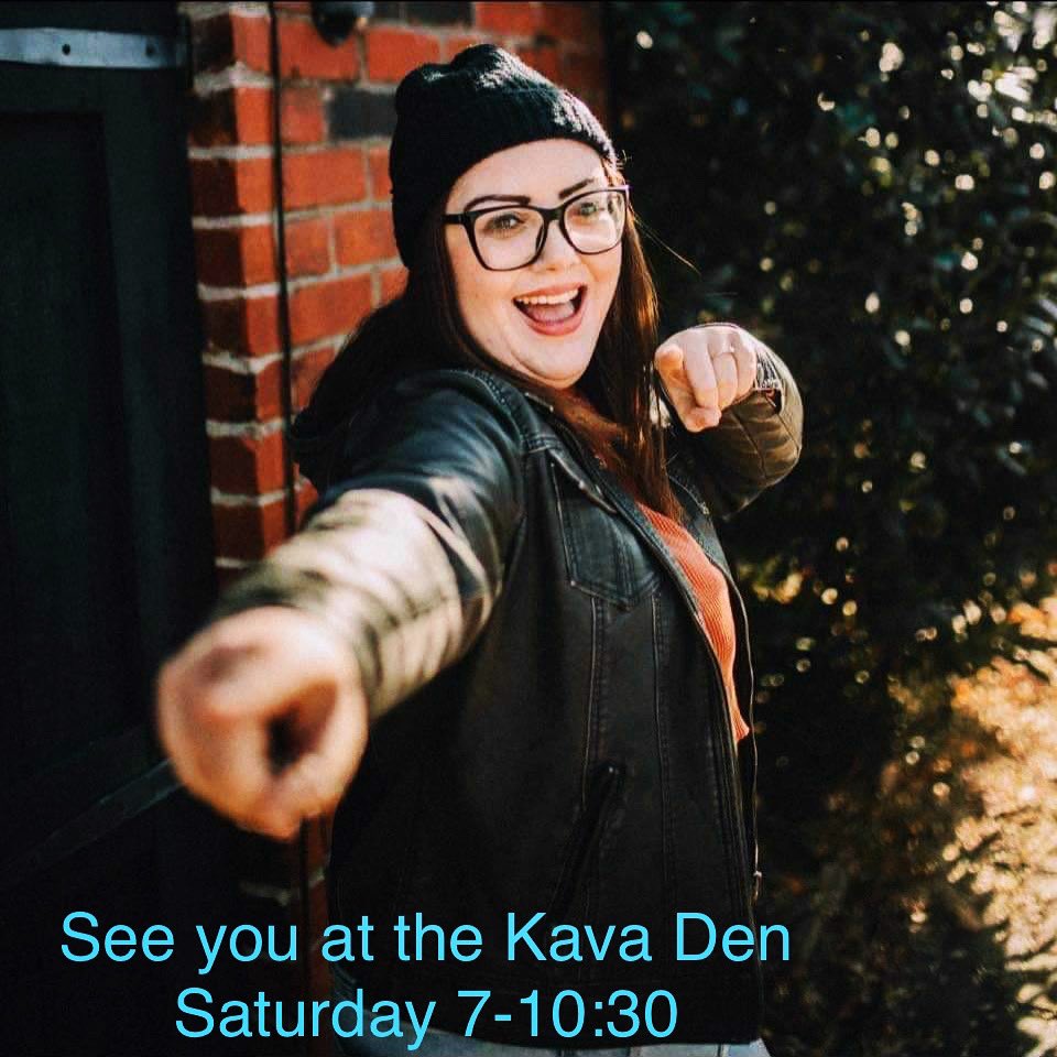 Saturday Night Amanda McCarthy will be at the Kava Den!

OPEN at 10am for ROFLO will be on Broad St.

#downtownromega #kavabar #rofloromega #kavacommunity #kavakava #artfestival #foodtrucks #cartersvillega #sobercurious
