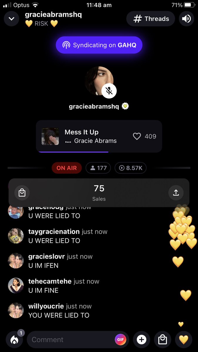 this is my first time not missing a stationhead gracie session and it’s so fun