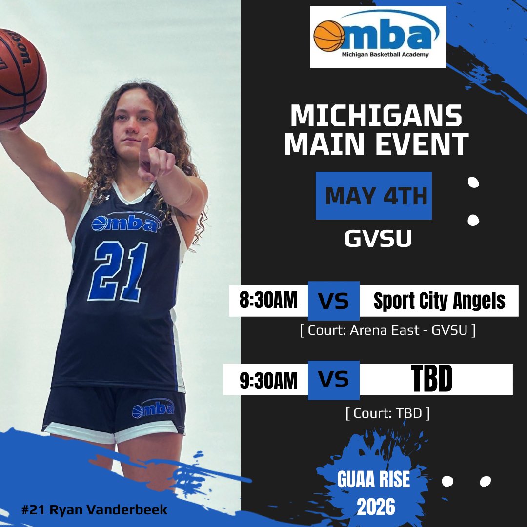 Jenna McCloud (@coachwoodybball) on Twitter photo GVSU bright & early tomorrow for Michigan Main Event Tourney!! #letsgetit
<a href="/ryan_vanderbeek/">ryan vanderbeek</a> <a href="/catton_taylor/">Taylor Catton</a> <a href="/KenzieMand07/">Kenzie Manders</a> <a href="/nataliasuddeth6/">Natalia Suddeth</a> <a href="/EllaPicarazzi/">Ella Picarazzi</a> <a href="/EllaPeck07/">Ella Peck</a> <a href="/PGHMichigan/">Prep Girls Hoops Michigan</a> GVSU bright & early tomorrow for Michigan Main Event Tourney!! #letsgetit
<a href="/ryan_vanderbeek/">ryan vanderbeek</a> <a href="/catton_taylor/">Taylor Catton</a> <a href="/KenzieMand07/">Kenzie Manders</a> <a href="/nataliasuddeth6/">Natalia Suddeth</a> <a href="/EllaPicarazzi/">Ella Picarazzi</a> <a href="/EllaPeck07/">Ella Peck</a> <a href="/PGHMichigan/">Prep Girls Hoops Michigan</a>