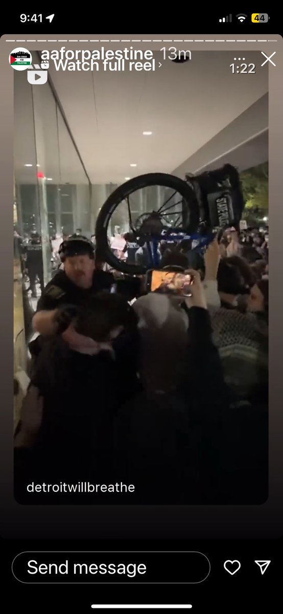 nanbat's tweet photo. @UMichPrezOno @UMich is it still protected freedom of speech if the pro Hamas  protestors assault police officers?  Enough is enough! Rescue this graduation for Class of ‘24 ! https://t.co/xQi7ogHgPZ