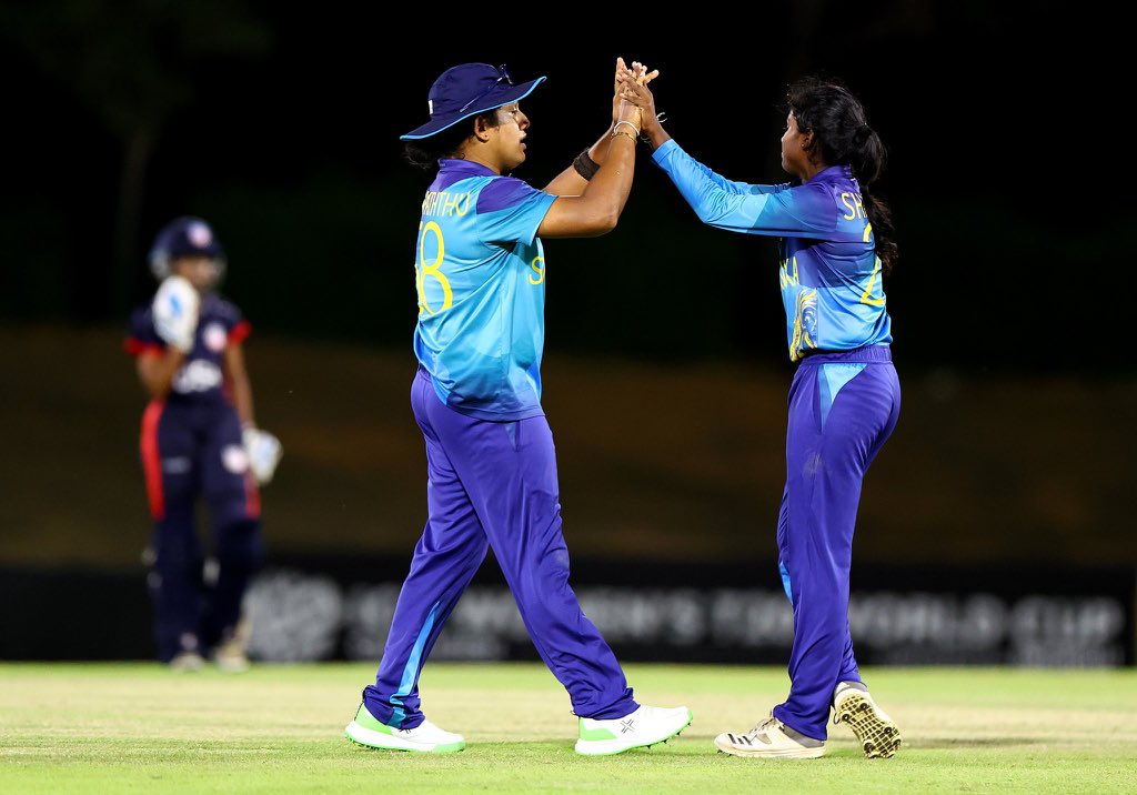 Sri Lanka Women's continue their DOMINANT run at the ICC Women's T20 World Cup Qualifier with an 18-run victory over USA! #LKA #SriLanka #LionessesRoar #SLvUSA