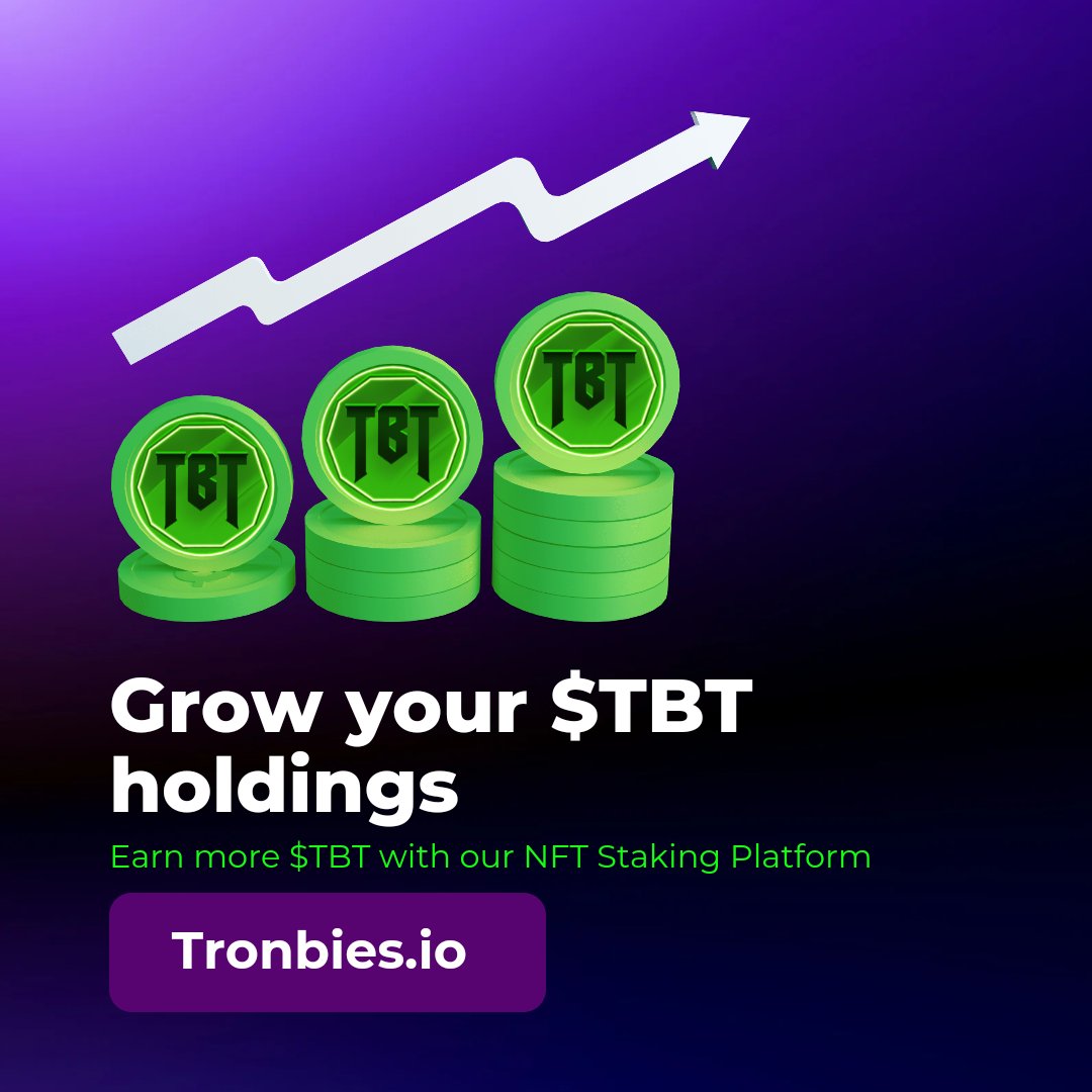 Experience a more exciting way of earning #PassiveIncome that will drive you crazy! 🤑

Only here at Tronbies! Start earning now at Tronbies.io