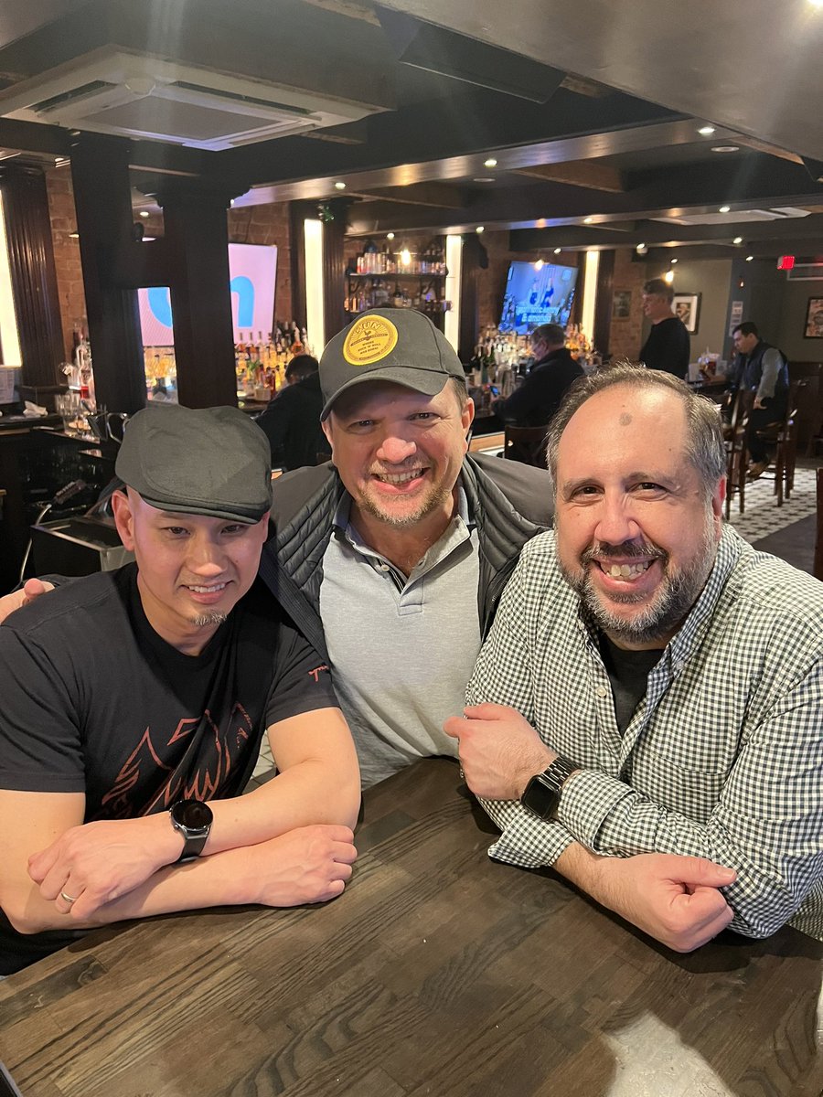 When three @TheFuturumGroup directors walk into a bar in NYC. So exciting to finally meet @RonWestfallDX in person! @Keith_Kirkpat