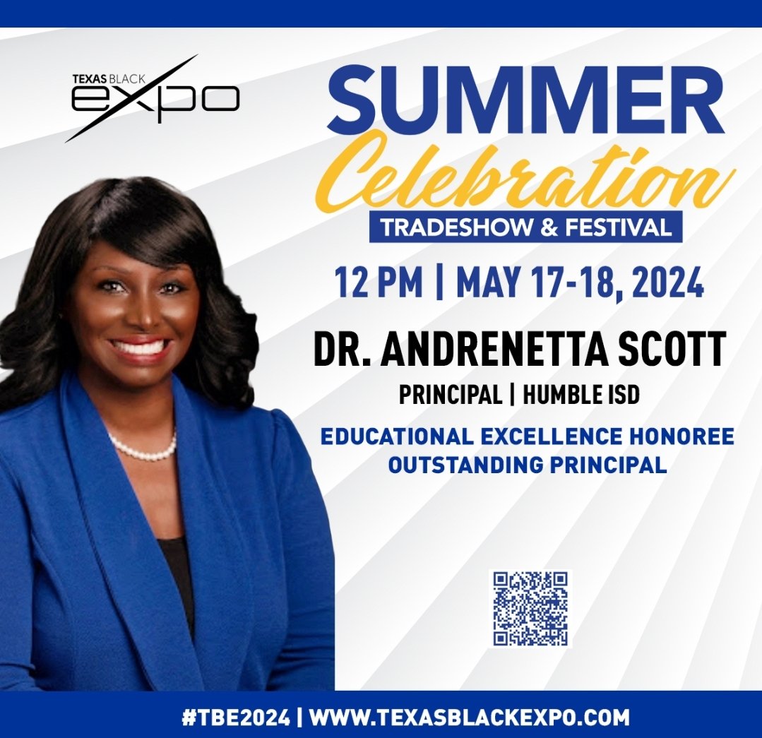 This is a great honor and blessing!! 'I'm paid to do what I was made to do!' I get to do this work, and the Lord is allowing me to be recognized for it! Thank you, @TexasBlackExpo! #TBE2024 @HumbleISD #ShineALight #SendItOn @PrincipalKafele @ShannonsPicks