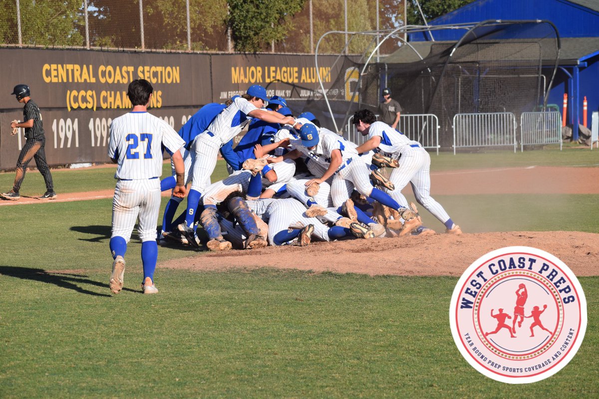FINAL: Serra 13, Mitty 2. The party is on! @Serra_Baseball as the Padres clinch a share of the WCAL title. Full postgame coverage at westcoastpreps.com!