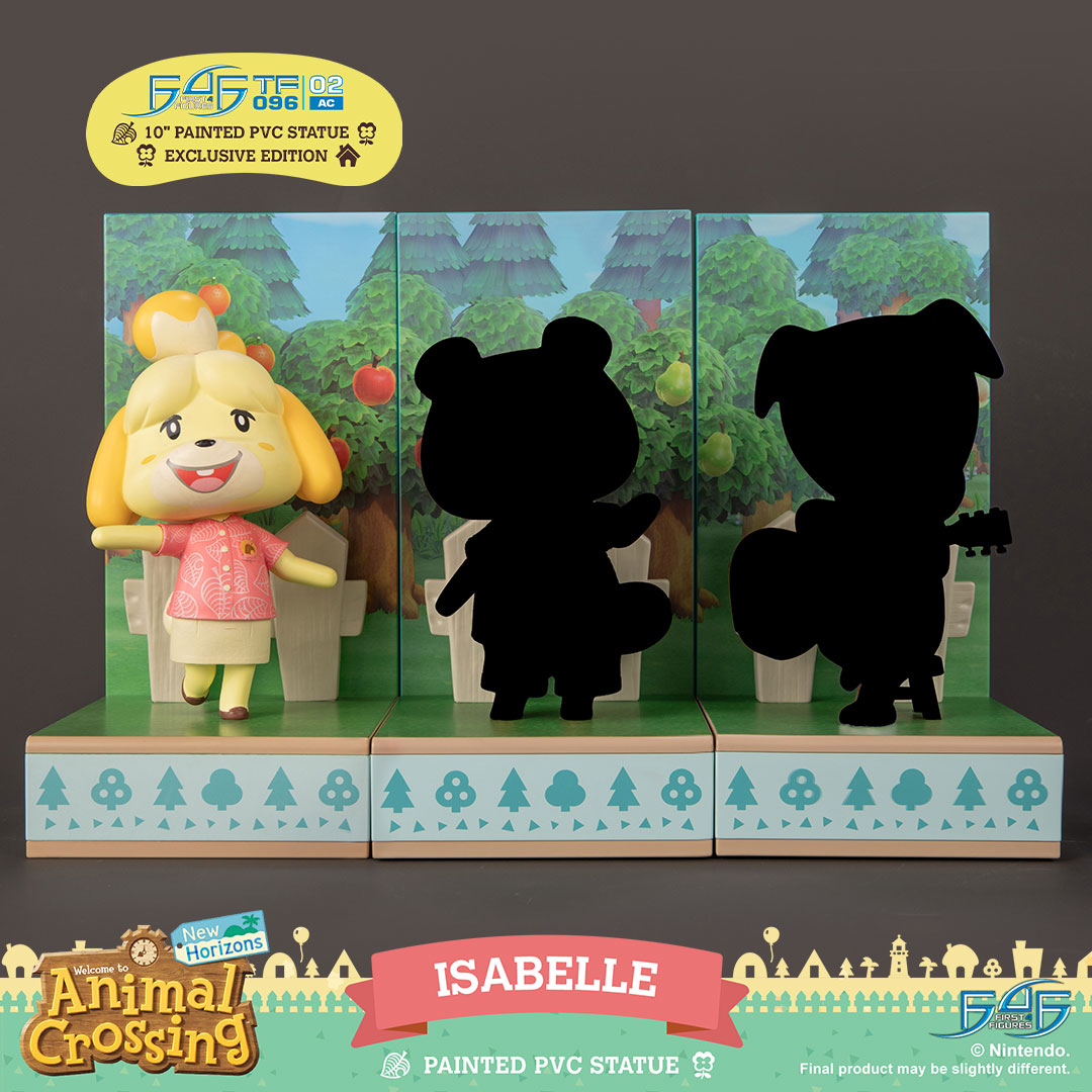 Figurine Animal Crossing – Isabelle 21,5 Cm – Statue PVC Officielle Nintendo, Base Détaillée