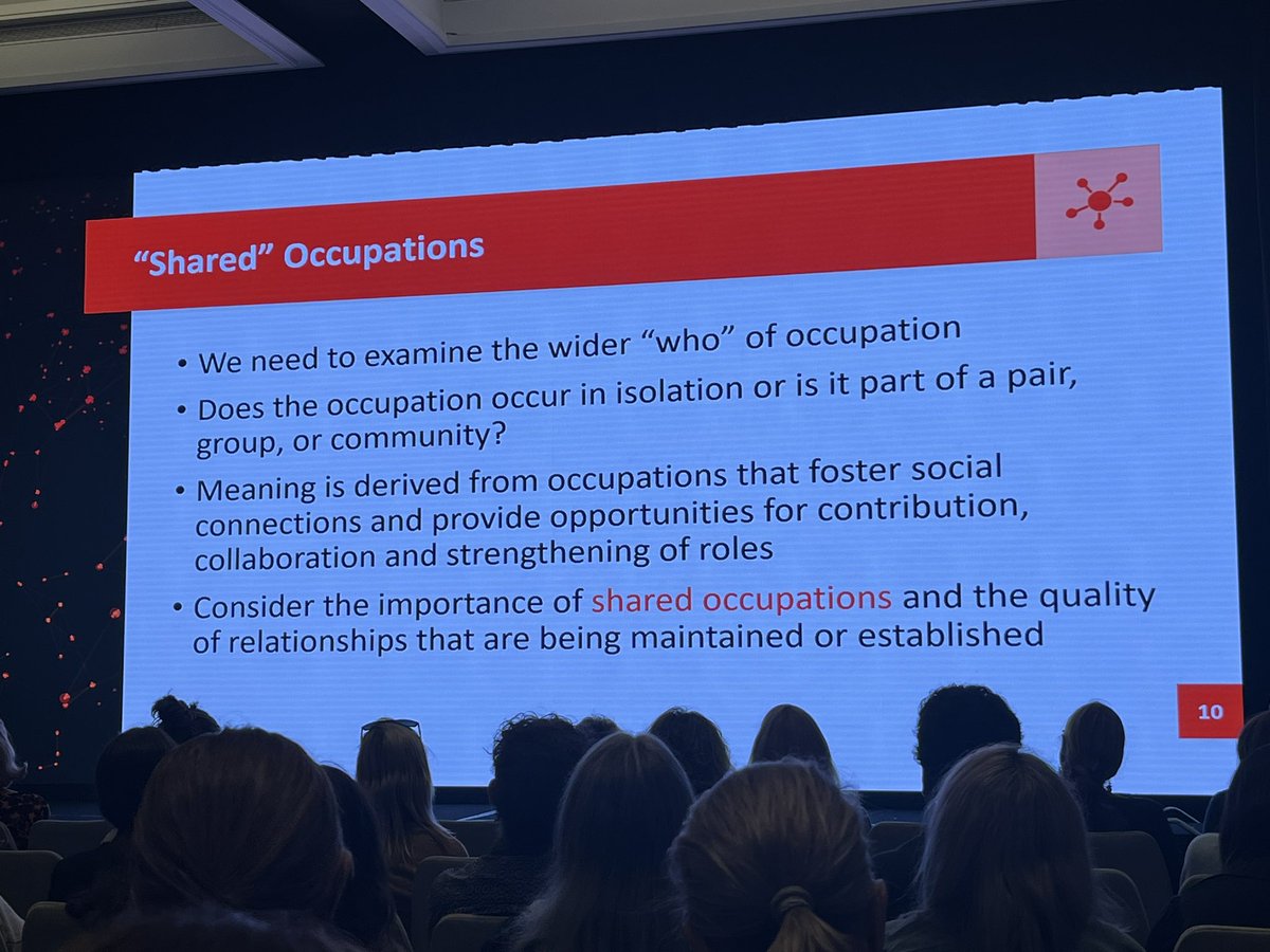 Key points on the value of shared occupations for social connection #assbi2024