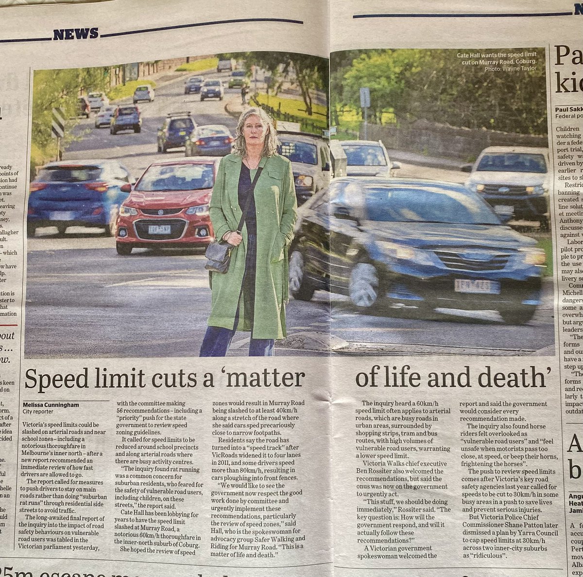 And @theage front page + double spread no less! Thanks again @MeljCunningham for the great report and how good was photographer Wayne Taylor capturing the intense #MurrayRd #Coburg traffic! 

👉🏼 theage.com.au/national/victo…