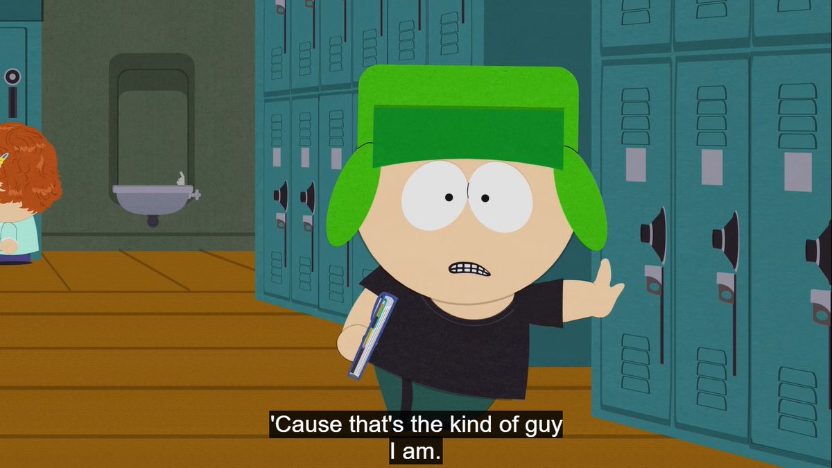 KeirNaa46792's tweet photo. Guys, if you think I hate Kyle and make scenarios about him. Believe me, I'm just giving you another side of Kyle that I observed while watching South Park (Kyle is very complex, you know that) . i never hated kyle
#spkyle #kylebroflovski  #southpark https://t.co/8iWEAtrhmq