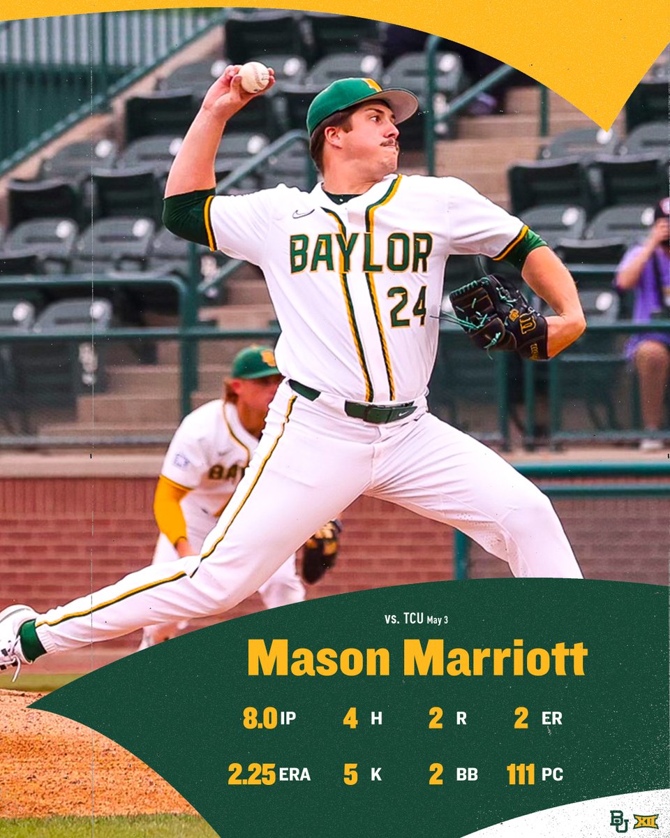 Ace. ✔️

#SicEm 🐻⚾️ | #Together