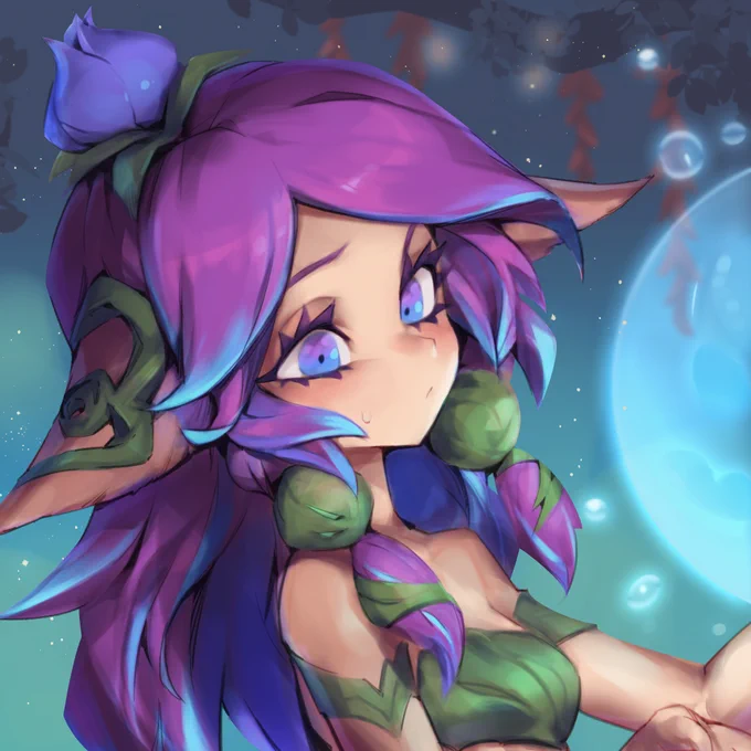#Lillia : Is.. is this your dream...? ..EEP!