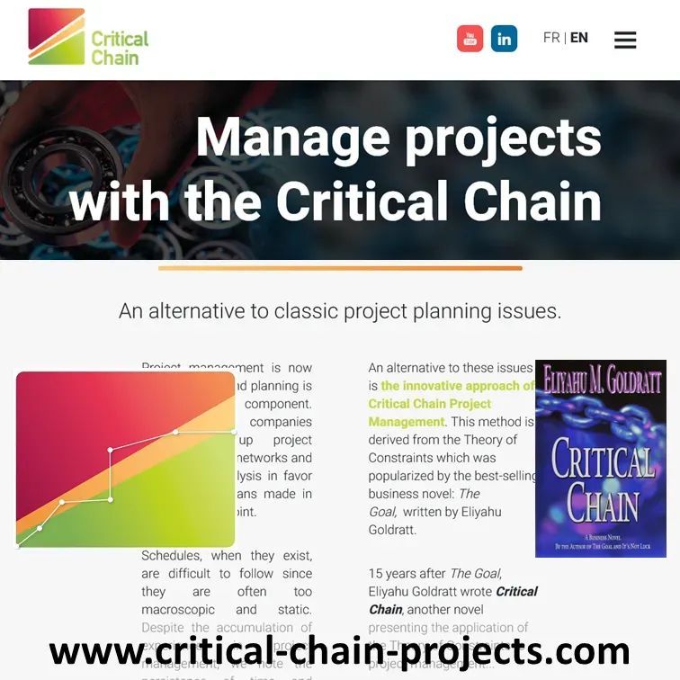 Description of the Critical Chain Project Management approach on the dedicated website.
critical-chain-projects.com/the-method  
#ProjectManagement #CriticalChain #Goldratt