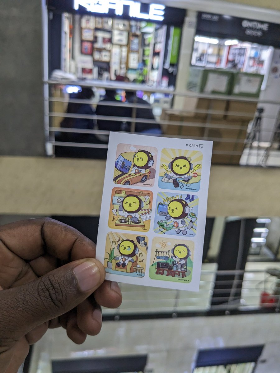 One thing about Baseus accessories, they come with these cute stickers to lift your spirits. Call us now for power banks, earphones, cables and more 0707 837564 0786 883399 📌Cookie Hse Accra Rd, 2nd floor shop 209