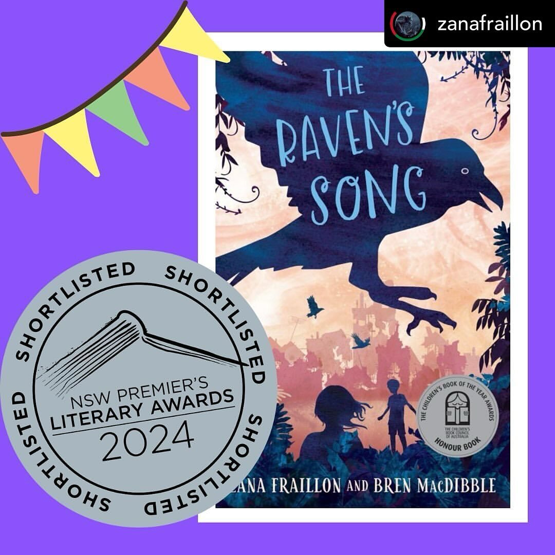 Posted @withregram • @zanafraillon It is such a delight to see #TheRavensSong shortlisted for the @statelibrarynsw Premier’s Literary Awards!!! @macdibble and I had such a great time writing this together - exploring all the possibles and what ifs and w… instagr.am/p/C6icq6LKE_1/