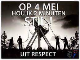 #Dodenherdenking
#RemembranceDay
2 minutes silence at 20.00h
