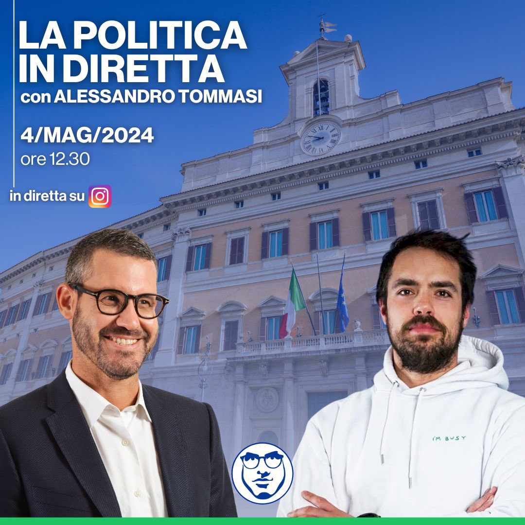 Andiamo avanti nella presentazione dei nostri candidati con @SandroTomma ! Tutti collegati alle 12:30 su Instagram per un’imperdibile diretta!