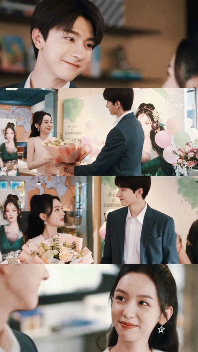 'Thank you, for your support and companionship along the way. Your growth, exceeding my expectation.' 

the way he's naturally handling her the 💐 in front everyone while saying those words. 
Dude surely has redeemed his sin.

I LOVE THIS SCENE SM. GOD,ME WHEN 😭
#EveryoneLovesMe