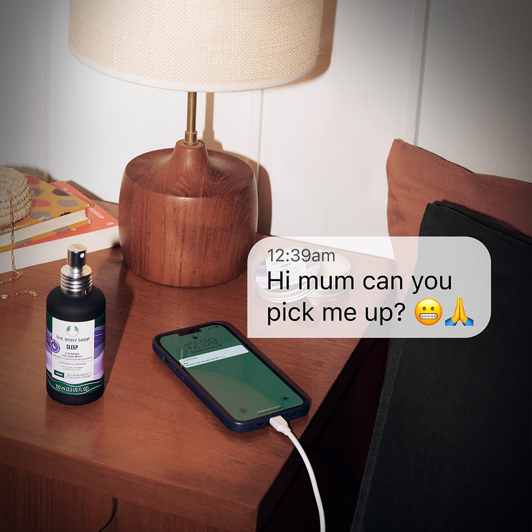 When midnight texts interrupt your precious sleep, our Sleep Calming Pillow Mist comes to the rescue 😴 
Treat Mum to the gift of relaxation this Mother's Day.
#TheBodyshop  #thebodyshoplk #Colombo #Kandy #vegan #mothersday #wellness