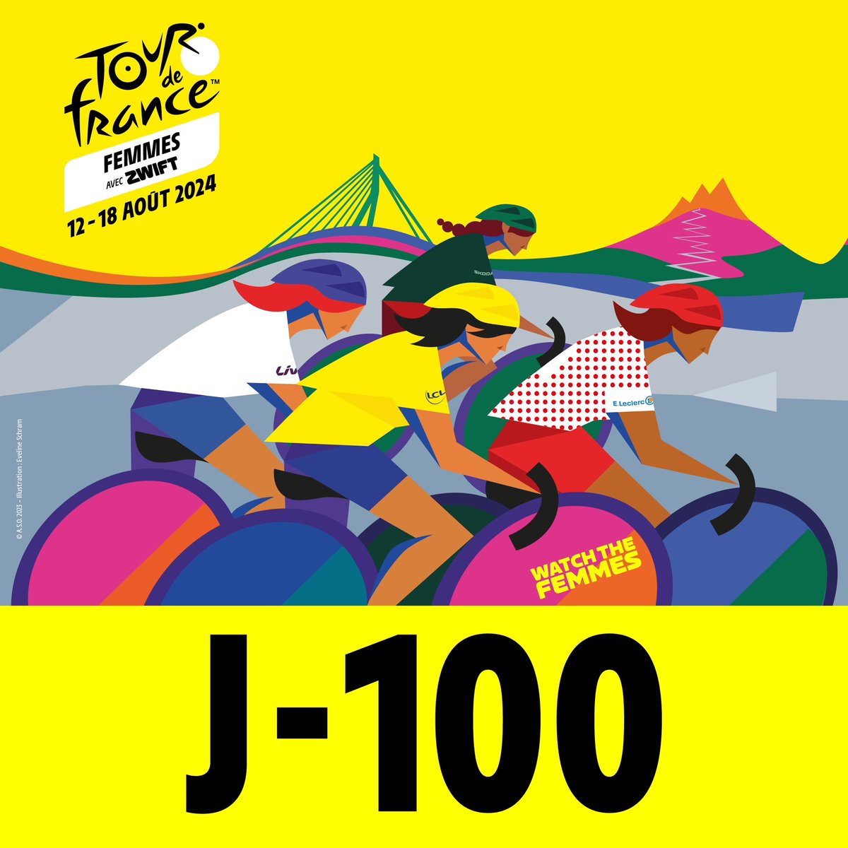 🔥🔥🔥 The #TDFF2024 avec @GoZwift will start in exactly 100 days! We just can’t wait! 🤩🤩🤩 🔥🔥🔥 Le #TDFF2024 avec @GoZwift, c’est dans exactement 100 jours ! On a tellement hâte ! 🤩🤩🤩 👋 See you soon @TDFFRotterdam! #WatchTheFemmes