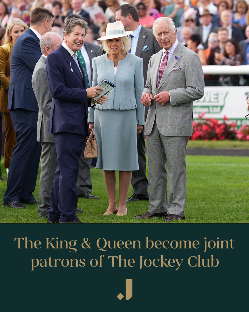 The Jockey Club is delighted to announce the appointment of His Majesty The King and Her Majesty The Queen as its joint Patrons 👑 Read more: thejockeyclub.co.uk/about-us/patro…