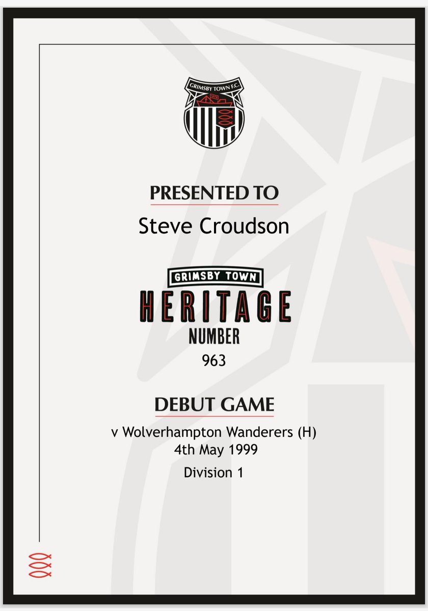 #GTFC player number #963 Steve Croudson made his debut for the Club 25 years ago today #RememberWhenGTFC