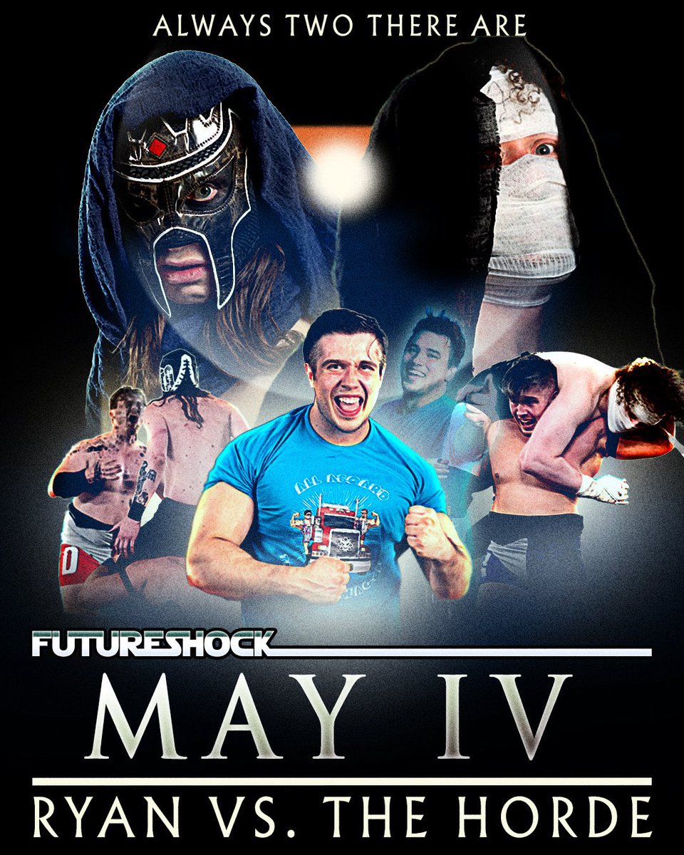 Tonight @FutureShockWres at @TheUnionMMU in Manchester 

2-1 Handicap Match
@RyanBartram v @gorgon_pw & Solomon