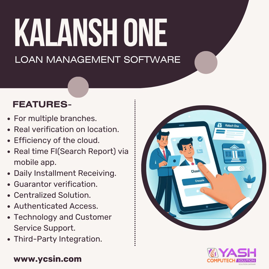 Take the stress out of loan management with Kalansh One software! Seamlessly handle applications and approvals with ease. 💻📈 #KalanshOne #LoanManagement #FinancialTech #HassleFreeLending #LoanApplications #ApprovalProcess #BusinessSolutions #GrowYourBusiness #FinancialServices