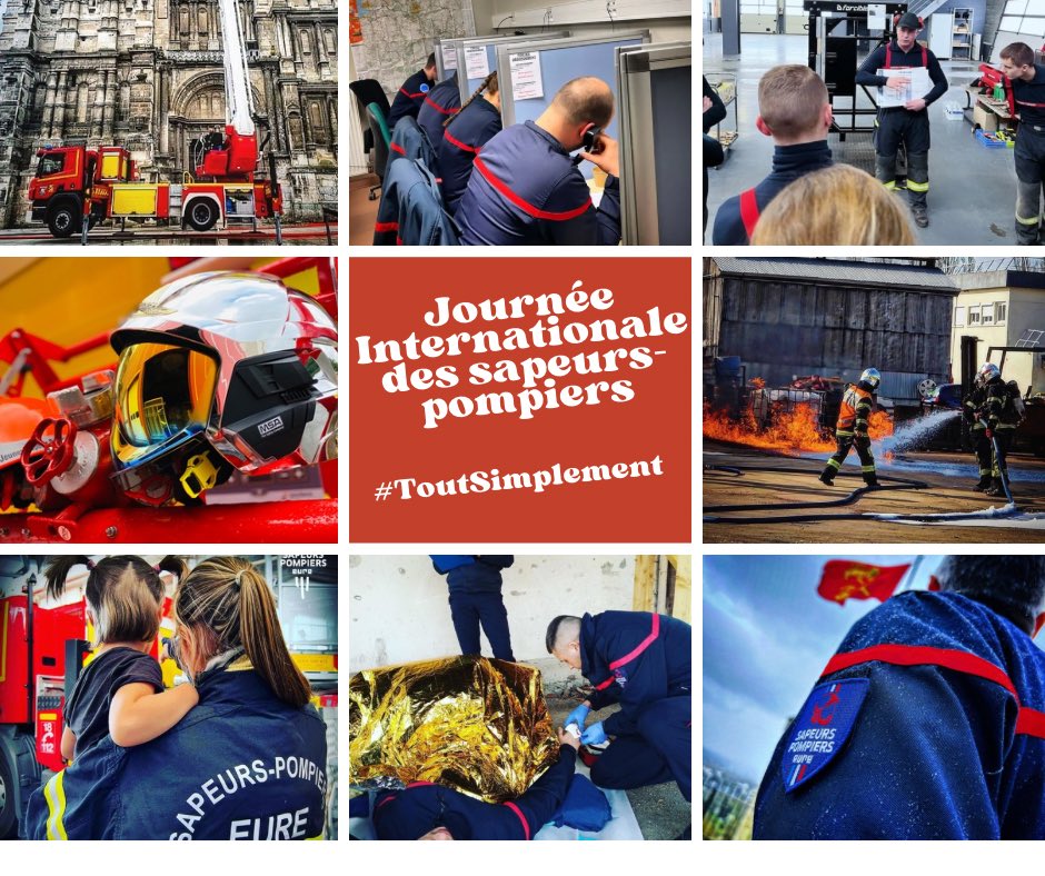 #journeeInternationaledespompiers  l’occasion de rappeler l’engagement sans faille des 2000 sapeurs-pompiers volontaires & des 305 sapeurs-pompiers professionnels du #sdis27 qui chaque jour se dévouent pour assurer le contrat opérationnel & la sécurité des eurois #firefigtherday