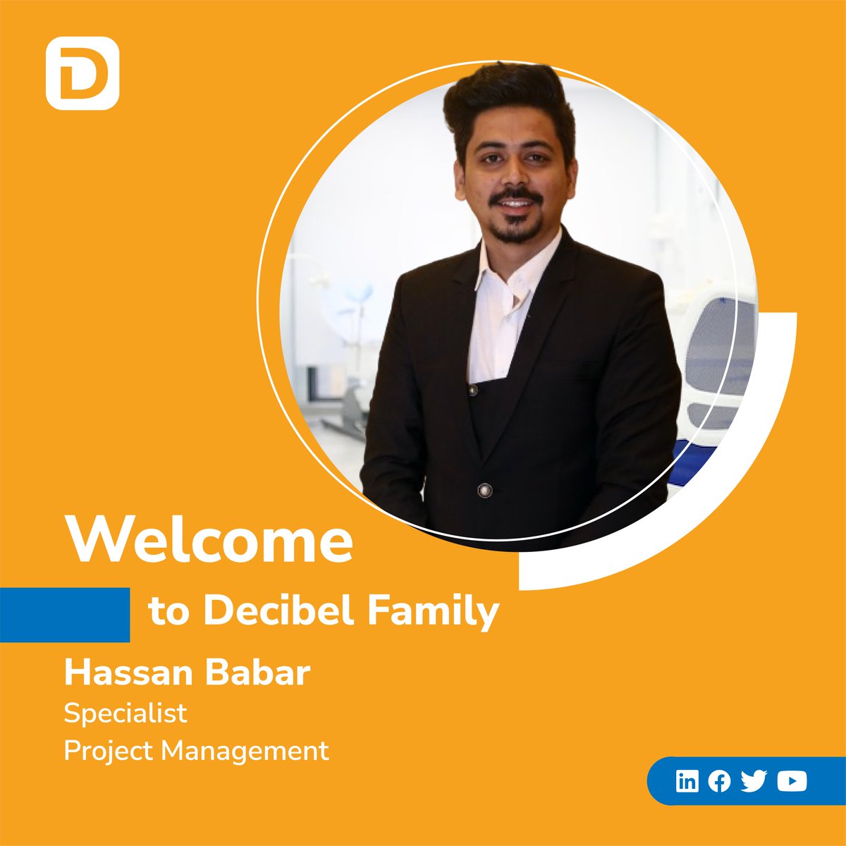 Thrilled to announce the newest addition to our family! Join us in extending a warm welcome to the latest members on board.

Welcome aboard!

#NewBeginnings #WelcomeAboard #TeamExpansion #NewHires #DecibelHRMS #Decibel #Family #NewChapter #DigitalTransformation #Pakistan