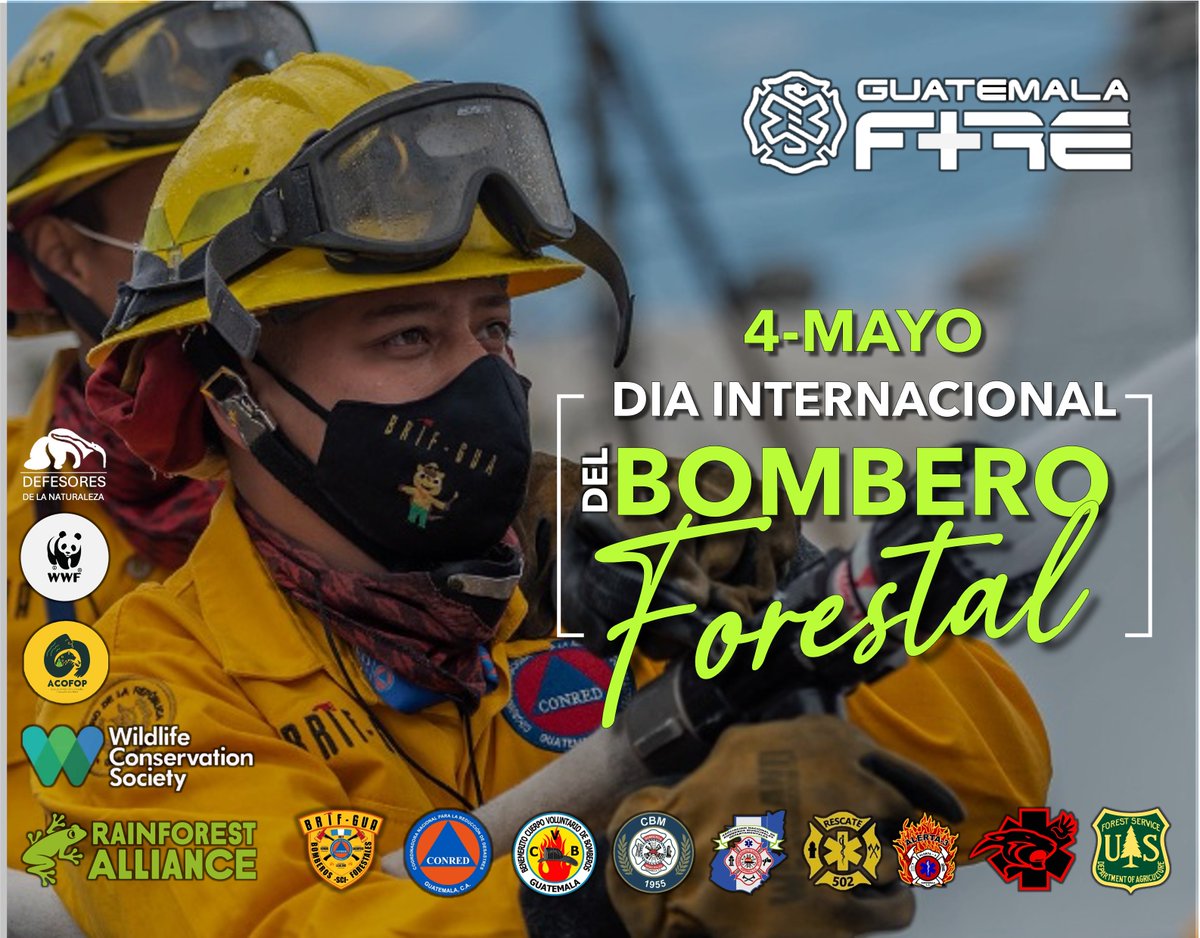 Nuestro reconocimiento a todos los hermanos #bomberosforestales que combaten hombro con hombro en los bosques, montañas y volcanes de nuestro hermoso pais 🇬🇹.
Feliz dia Internacional del  #bomberoforestal #BRIF @ConredGuatemala @Plan_INFOCA