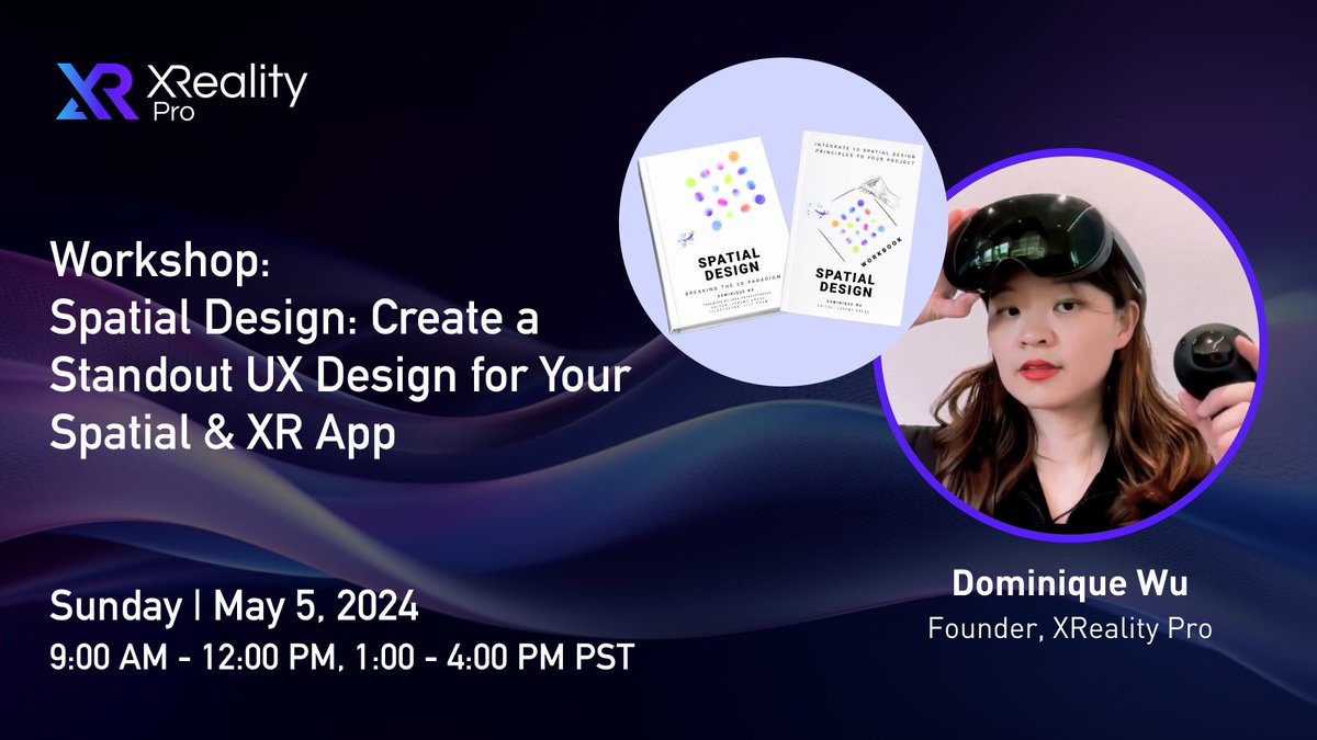 Calling all UX designers, XR developers, and product owners - don't miss out on this workshop tomorrow! Take your spatial/XR app to the next level.
🎫 For more info and to purchase a ticket: eventbrite.com/e/spatial-desi…
#spatialdesign #uxdesign #extendedreality #app #blueprint