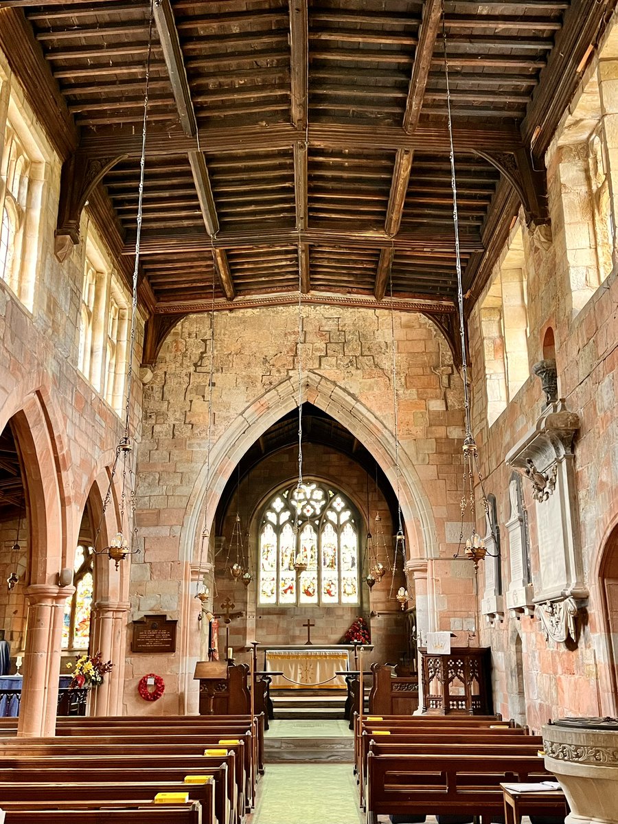 St Peter’s Church, Upper Arley, Worcestershire.

“Fragments of Norman ornament in the nave s wall show the existence of a church of that date. The present church..is early C14.” (Pevsner)

#steeplesaturday