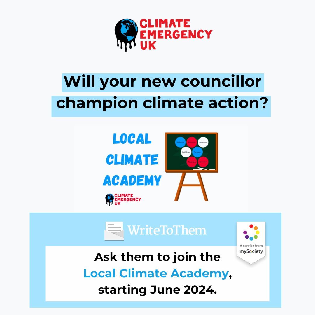 Will your newly elected councillor champion climate action? 💚 🌍 Use our template letter to write to your local councillor, using #WriteToThem, a tool designed by @mySociety. ✉️ Template letter: buff.ly/3W3XTiu 📮 WriteToThem: buff.ly/33sGoiF